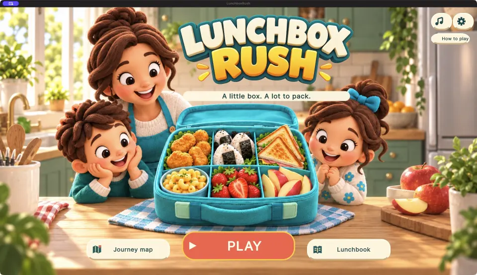 Lunchbox Rush gameplay capture from the supplied games catalog